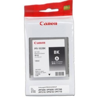 Mực máy in khổ lớn Canon PFI 102BK Black Dye Ink Tank for Canon IPF650 ipF750 iPF605 ipF710